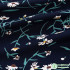 Rayon Fabric Dark Small Floral Flower Thin And Light DIY Handmade Pajamas Summer Clothes By Half Meter