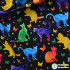 Cat Butterfly Heart Pure Cotton Digital Printing Fabric Colorful for Sewing DIY Handmade by Half Meter