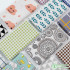 Striped and Plaid Printed Cotton Linen Fabric for Curtains Tablecloths Home Decoration Accessories