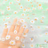 New Small Daisy Mesh Fabric for Soft Printed Clothing Wedding Dress Sewing by Half Meter
