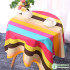 Thick Cotton Stripe Flowers Floral Printed Canvas Fabric for Tablecloths Sofa Shoes Curtain Home Decor By the Half Meter