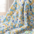 Chiffon Fabric Bubble Wrinkle Printed Floral for Sewing Maxi Dress Thin Summer Cloth by Meters
