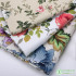 Thick Cotton Stripe Flowers Floral Printed Canvas Fabric for Tablecloths Sofa Shoes Curtain Home Decor By the Half Meter
