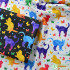 Cat Butterfly Heart Pure Cotton Digital Printing Fabric Colorful for Sewing DIY Handmade by Half Meter