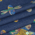 Summer Thin Non Elastic Blended Printed Denim Fabric for Quilting Sewing Clothes Skirt per Half Meter