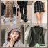 Plaid Woolen Coat Fabric Houndstooth Lattice for Sewing Autumn and Winter Pants Skirts Coats by Half Meter