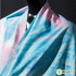 Tie Dye Denim Fabric Thin for Sewing Summer Clothes Dresses Colourful by Half Meter