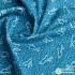 Blue Cherry Blossom Wave Ethnic Cotton Geometric Pattern Digital Printing Fabric For Quilting Clothes DIY Handmade By Half Meter