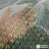 iridescent nylon net fabric multicolor peacock feather style summer clothes bridal wedding dress making