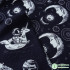 Astronaut Cotton Handmade DIY Digital Printing Fabric Cartoon Black White Sewing Clothing  Dresses By Meters
