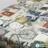 Graffiti City Thicken Cotton Polyester Linen Upholstery Fabric for Sofa Tablecloths Home Textile by the Meter