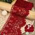 White Lace Fabric Ribbon Wedding for Dresses Macrame 3D Flower Vintage Bridal Lot By Meters