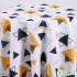 Geometric Canvas Fabric Stripes Triangle Polyester for Tablecloths Curtains Pillows Handmade DIY per Meters