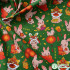 Patchwork Cotton Handmade Fabric Digital Printing Chinese Style Rabbit Lion Dance by Half Meter