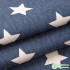 Summer Thin and Soft Cotton Printed Denim Fabric Clover Star Polka dots Stripe for Sewing Clothes Pants by the half Meter