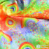 Rainbow Leaf Cotton Printed Muslin Fabric Digital Printing DIY Doll Clothes for Sewing Tote Bag Hair Ring By Half Meter