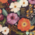 New Morris Fabric Cotton Digital Printing Flower for DIY Handmade Sewing Clothes Dresses by half Meter