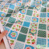 Patchwork Fabric Pure Cotton Floral Quilt Stitching Pattern for Sewing Clothes Dresses by Half Meter