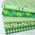 Green Fabric ST Patricks Day Pure Cotton Four-Leaf Clover Handmade DIY by Half Meter