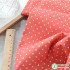 Per Half Meter Red Flower Cotton Printed Fabric Digital Printing Dots for Sewing Dresses Patchwork