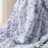 Chiffon Fabric Bubble Wrinkle Printed Floral for Sewing Maxi Dress Thin Summer Cloth by Meters