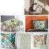 Plant Flower Printed Canvas Fabric for Sewing Tablecloth Curtain Chair Cover Handbag Tent Sofa Handmade DIY per Meters