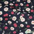 Rayon Fabric Dark Small Floral Flower Thin And Light DIY Handmade Pajamas Summer Clothes By Half Meter