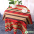 Thick Cotton Stripe Flowers Floral Printed Canvas Fabric for Tablecloths Sofa Shoes Curtain Home Decor By the Half Meter