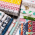 Striped and Plaid Printed Cotton Linen Fabric for Curtains Tablecloths Home Decoration Accessories