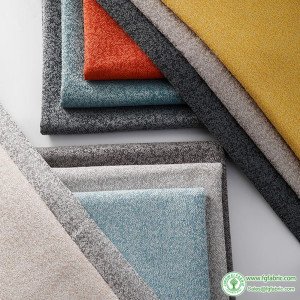 Heavy Thick Soft Jacquard Linen Textile Fabric Morandi Color Home Decoration Sofa Drapery Per Meter