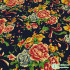 Peony Fabric Ethnic Printed Cotton Linen Breathable Fabrics For Upholstery Furniture Home Decor Textile Per Meter