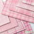Pink Plaid Fabric Pure Cotton Digital Printing for Sewing Children Clothes Dress Patchwork per Half Meter