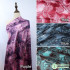 Vintage Polyester Charmeuse Satin Fabric Elegant Paisley Floral Print For Scarfs Dresses Sold By Yard