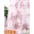 Chiffon Fabric 30D Flowers Printed Transparent for Sewing Dress Beach Dress Long Skirt by Meters
