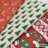 Christmas Decoration Fabric Printing Cartoon Santa Claus Elk Sleigh DIY Handmade Xmas Cloth By Half Meter