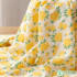Chiffon Fabric Bubble Wrinkle Printed Floral for Sewing Maxi Dress Thin Summer Cloth by Meters