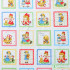 Strawberry Fabric 100%Cotton Printing Dyeing Cartoon Flower Children's Clothing for Sewing Cloth By half Meter