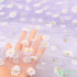 New Small Daisy Mesh Fabric for Soft Printed Clothing Wedding Dress Sewing by Half Meter