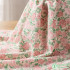 Chiffon Fabric Bubble Wrinkle Printed Floral for Sewing Maxi Dress Thin Summer Cloth by Meters