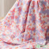 Chiffon Fabric Bubble Wrinkle Printed Floral for Sewing Maxi Dress Thin Summer Cloth by Meters
