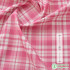 Pink Plaid Fabric Pure Cotton Digital Printing for Sewing Children Clothes Dress Patchwork per Half Meter