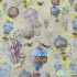 Hot Air Balloon Digital Printing Cotton Fabric For Sewing Clothes Dresses Bedding DIY Handmade By Meters