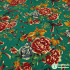 Peony Fabric Ethnic Printed Cotton Linen Breathable Fabrics For Upholstery Furniture Home Decor Textile Per Meter