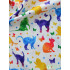 Cat Butterfly Heart Pure Cotton Digital Printing Fabric Colorful for Sewing DIY Handmade by Half Meter