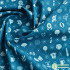 Blue Cherry Blossom Wave Ethnic Cotton Geometric Pattern Digital Printing Fabric For Quilting Clothes DIY Handmade By Half Meter