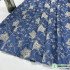 Embroidered Washed Denim Fabric Thin Summer Five-pointed Star Embroidery Polyester Cotton Dress Shirt By The Meter