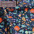 Colorful Small Floral Printed Cotton Poplin Fabric for Dress DIY Sewing Clothes Patchwork 50x140cm