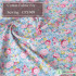 Colorful Small Floral Printed Cotton Poplin Fabric for Dress DIY Sewing Clothes Patchwork 50x140cm