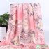 50D Transparent Floral Printed BOHO Chiffon Fabric For Sewing Summer Dresses BY Meters