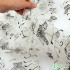 Net lace embroidered butterfly music note tulle gauze fabric for dress making 145cm by yard